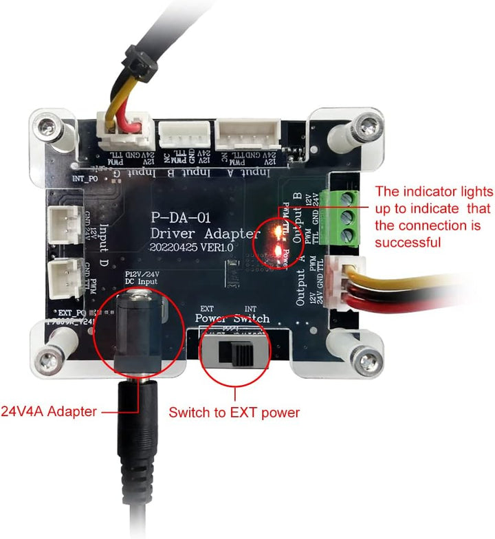 Treiberadapter, wird in Verbindung mit dem Lasermodul vor der Maschine verwendet LT-Driver Adapter,