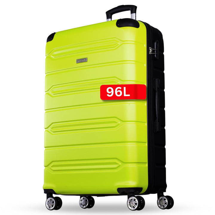 NOWI Hartschalenkoffer XL Gross - 96L Volumen - 8 Rollen 360° Drehbar - Leichter ABS Trolley mit Zah