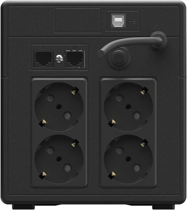 Greencell UPS 1000VA 700W PowerProof mit LCD-Display – USV mit Reiner Sinuswelle, zuverlässiger Stro