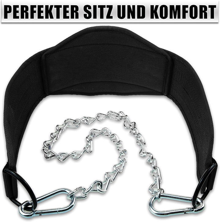 C.P.Sports Dip-Gürtel Standard | Dipgürtel – Dip Belt bis 250kg für Klimmzüge, Squats, Fitness, Kraf