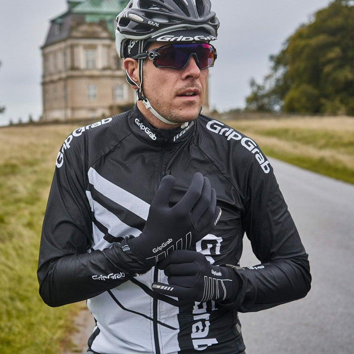 GripGrab Neoprene Fahrradhandschuhe Winddicht XXL Schwarz, XXL Schwarz