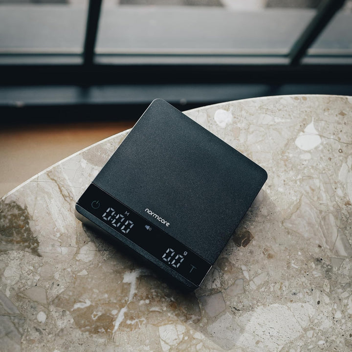 Normcore Kaffeewaage mit Timer, Espressowaage, Barista Waage, Coffee Scale, 2000 g x 0.1g Exakte Fei