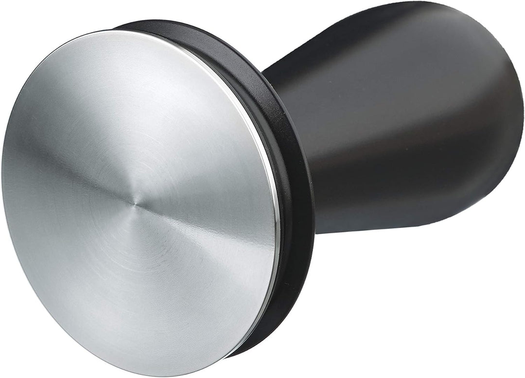 scarlet espresso | Tamper »Nero« für Barista; mit ergonomischem Aluminiumgriff und Edelstahlbasis (5