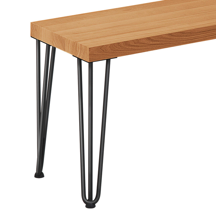 LAMO Manufaktur Hocker Beistelltisch Sitzbank 30x30x47 cm, Möbelfüsse Creative Schwarz/Rustikal, LSB