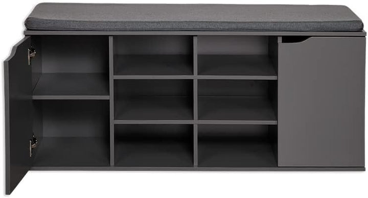 Kesper | Schuhschrank mit Sitzkissen, Material: Spanplatte, Textil, Masse: 103 x 48 x 30,5 cm, Farbe