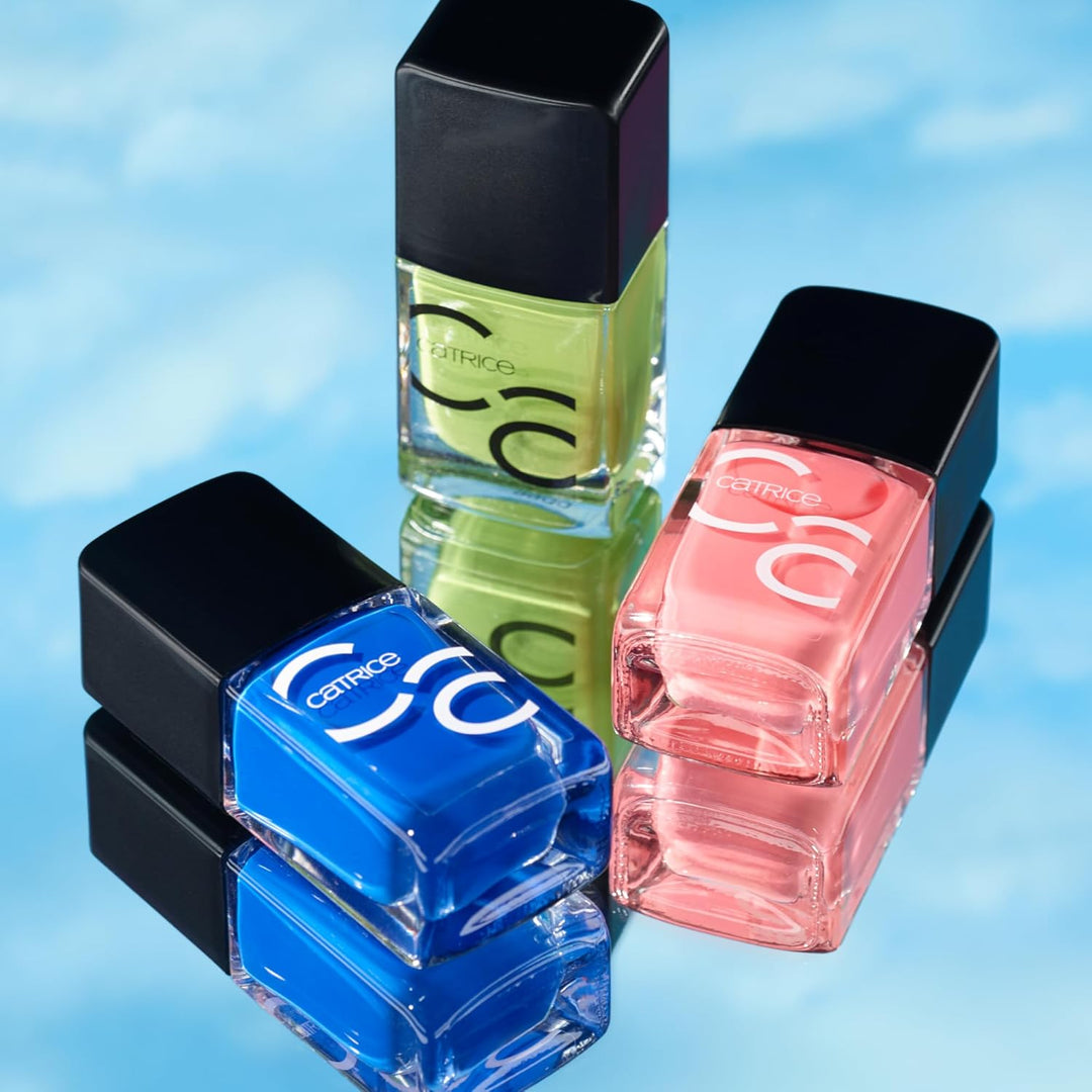 Catrice ICONAILS Gel Lacquer No More Monday Blue-s, Gel Nagellack in Hellblau, langanhaltend, vegan,