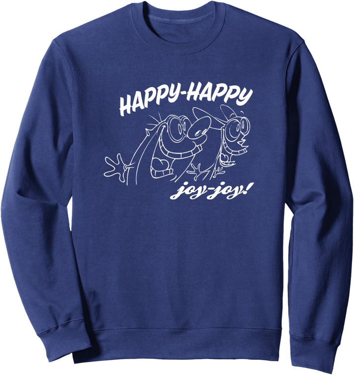 Ren and Stimpy Happy Outline Sweatshirt
