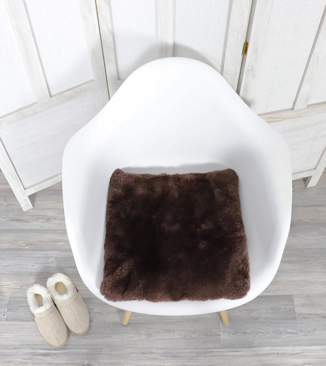 Reissner Lammfelle SIKI-VF Schaffell Sitzkissen Vollfell Qualität (Rollstuhlauflage Katzenbett) VF 4