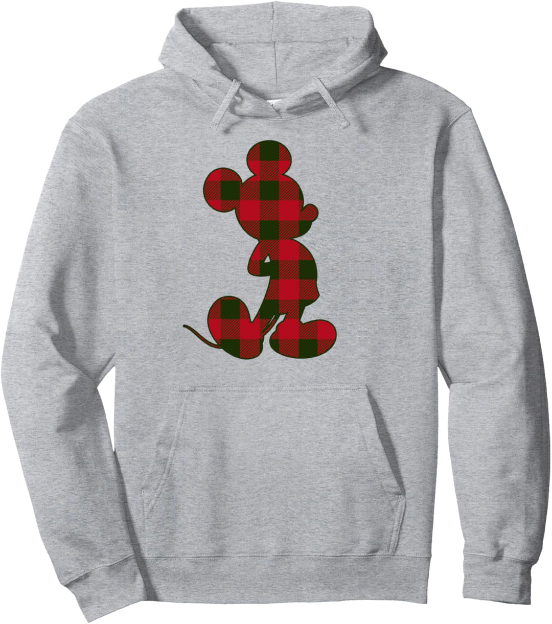 Disney Mickey And Friends Christmas Mickey Mouse Plaid Fill Pullover Hoodie