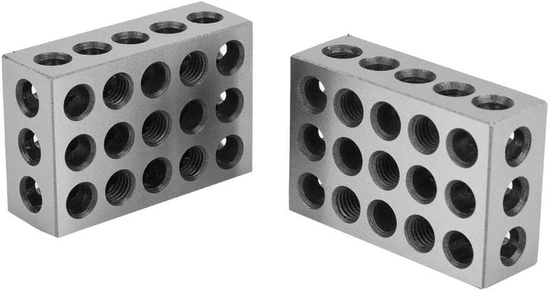 Frösmaschine Parallel Pad Eisen, 2 Stück 25 X 50 X 75 Mm Blöcke 23 Löcher Frösen Parallel Spannblock