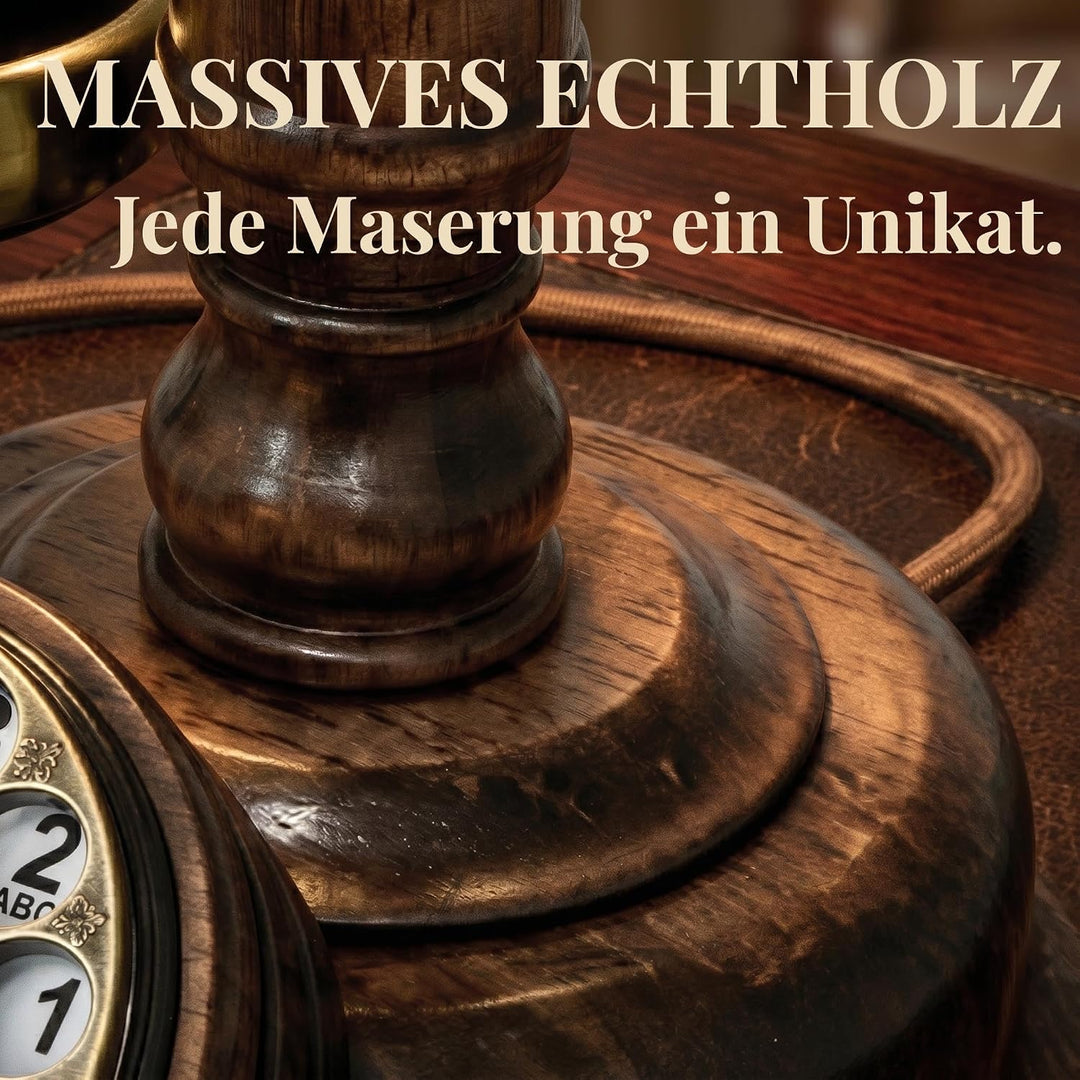Opis 1921 Cable - Modell C - Retro Telefon/Altes Telefon mit Wählscheibe/Festnetztelefon Retro/Antik