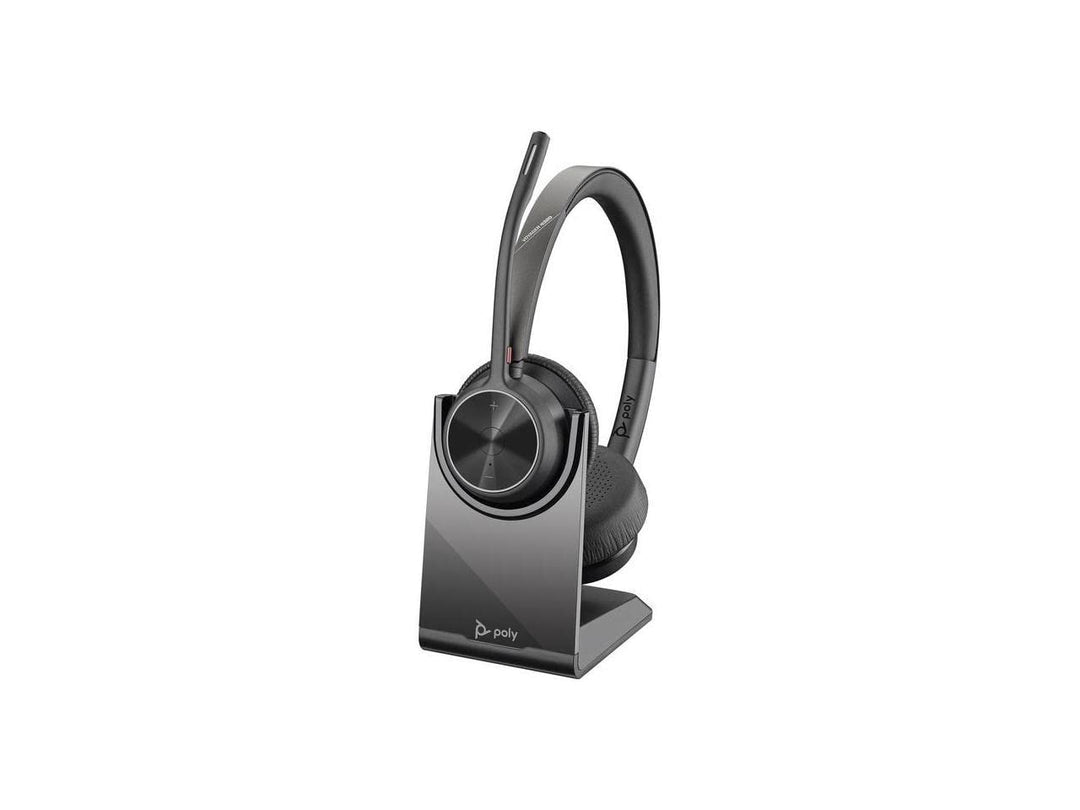 Plantronics Poly – schnurloses Voyager 4320 UC-Headset mit Ladestation (Plantronics) – Kopfhörer mit