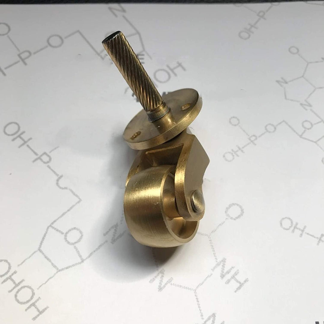 Antike massive Messingrolle mit 25 mm Rad, bewegliche Lenkrollen, 360 ° Lenkrolle, Vintage-Rollen fü