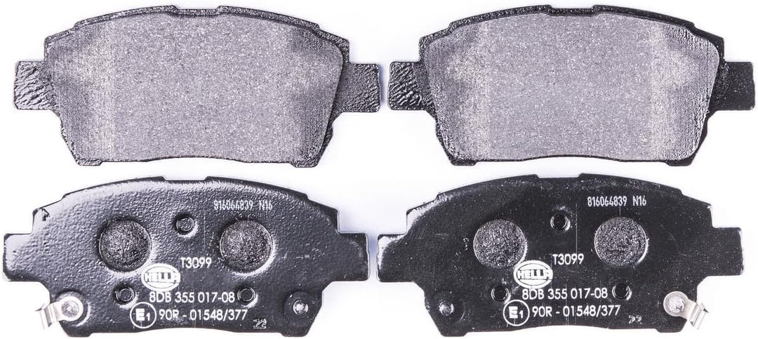 HELLA PAGID 8DB 355 017-081 Bremsbelagsatz - T3099 - Dicke/Stärke: 15.5mm - Bremssystem: Akebono - m