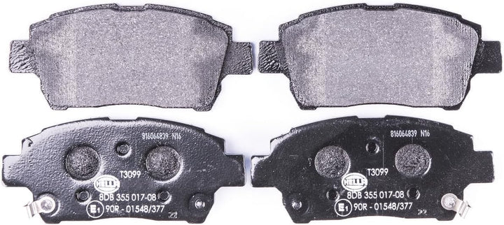 HELLA PAGID 8DB 355 017-081 Bremsbelagsatz - T3099 - Dicke/Stärke: 15.5mm - Bremssystem: Akebono - m