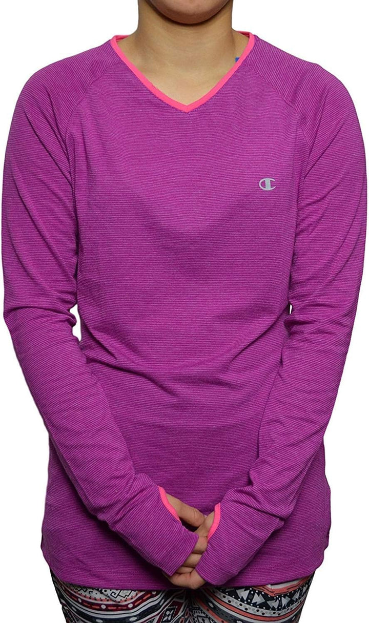 CHAMPION Women's Active Athletic Shirt Long Sleeve Thumnhole