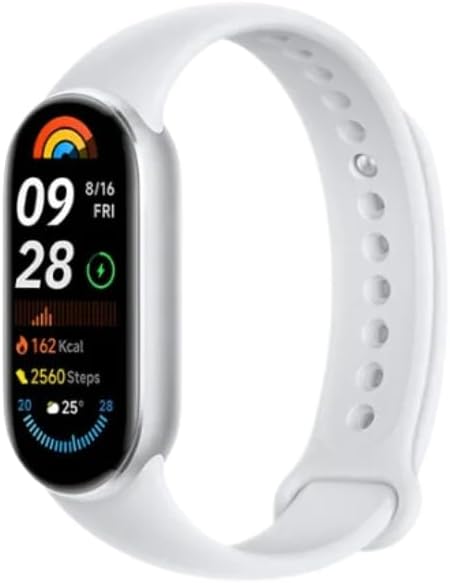 Xiaomi Smart Band 9 Fitness Tracker, AMOLED Display with 1200 Nits, Sp02 Tracking, Sleep and Heart R