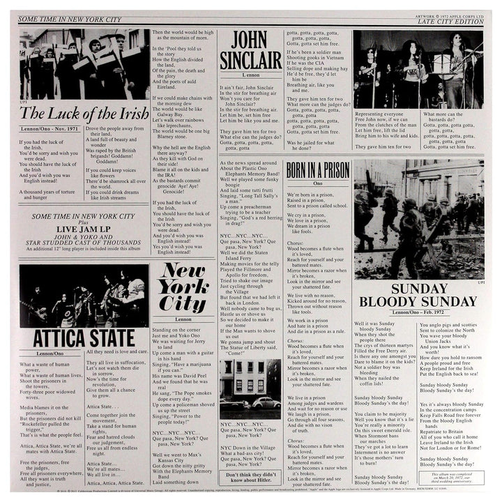 Some Time In New York City, Vinyl