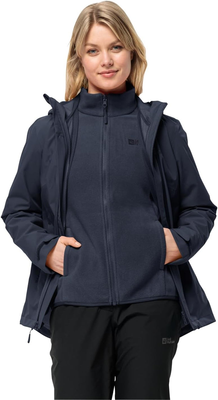 Jack Wolfskin Damen Moonrise 3in1 Jkt W Jacket M night blue, M night blue