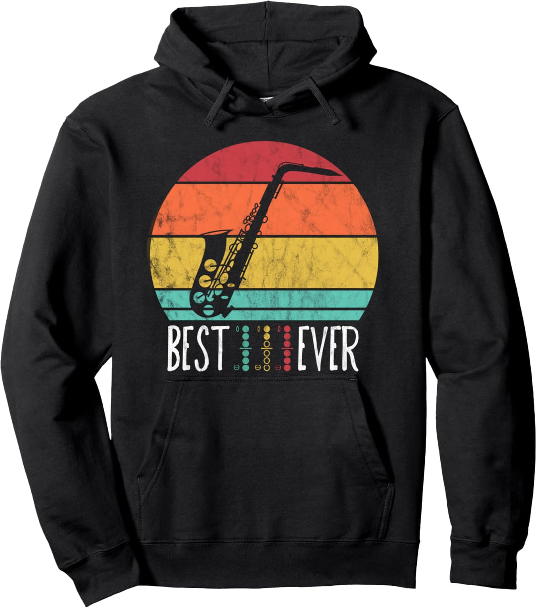 Bestes Saxophon DAD Ever Music Akkorde Vater Musiker Pullover Hoodie