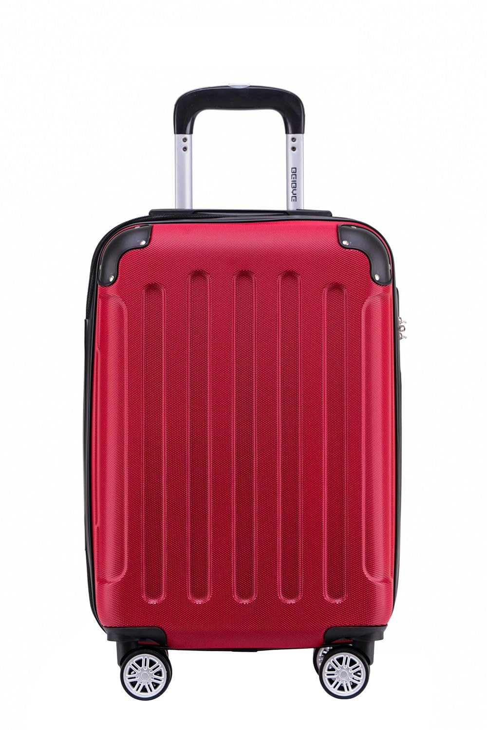 BEIBYE- Hartschalenkoffer Koffer Trolley Rollkoffer Reisekoffer Zahlenschloss 4 Zwilings-Rollen (Chi