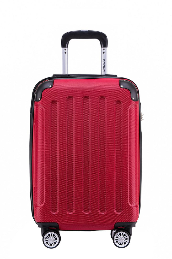 BEIBYE- Hartschalenkoffer Koffer Trolley Rollkoffer Reisekoffer Zahlenschloss 4 Zwilings-Rollen (Chi