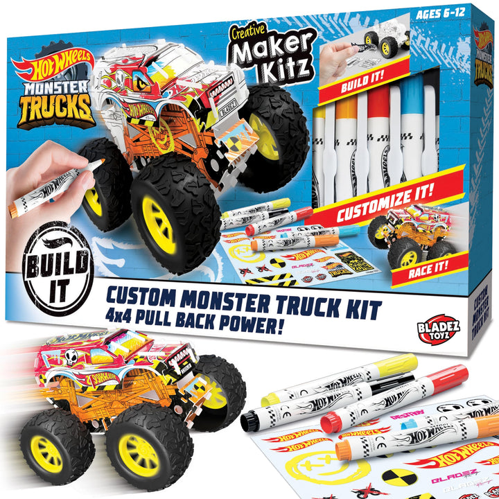 Bladez Monster Trucks Maker Kitz mit Markern, Monster Truck