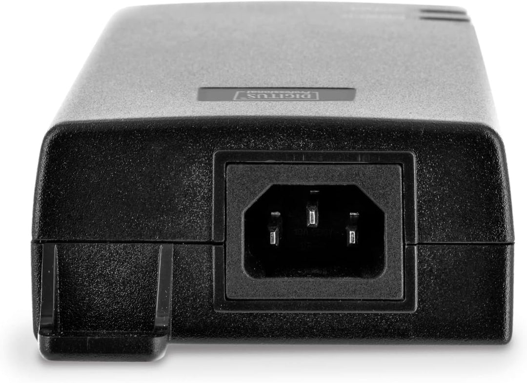DIGITUS PoE+ Injektor - IEEE802.3at - Gigabit Ethernet - 60 Watt - max. 48 Volt - PoE Modus A & Modu