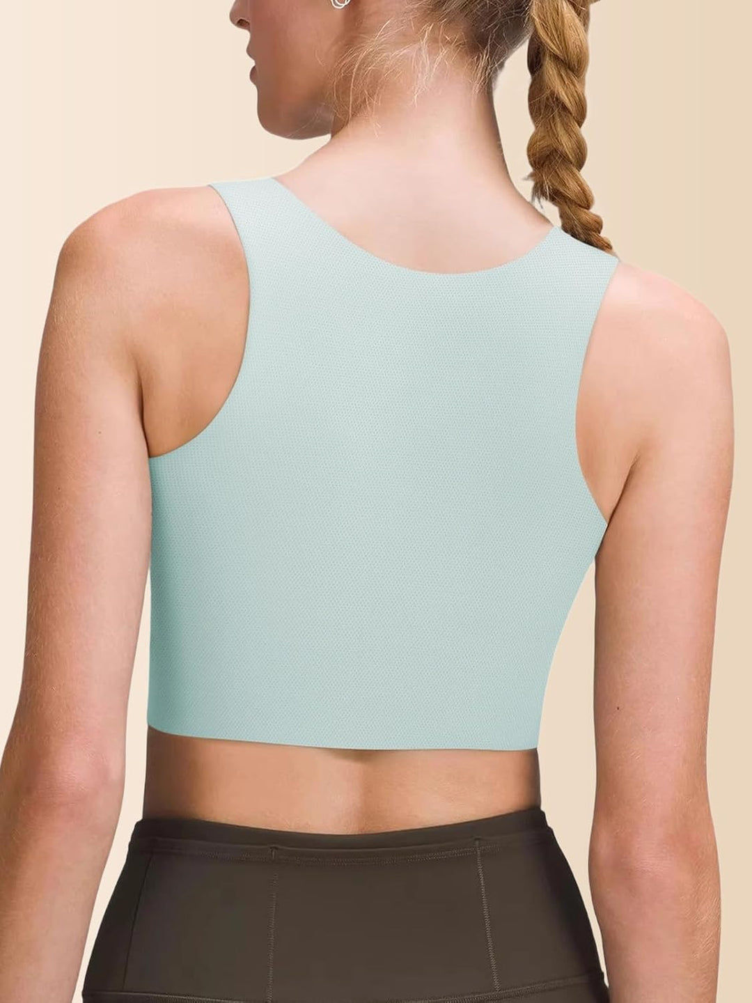 Trans Binder Transgender FTM Brust Binder für Damen Atmungsaktive Halb Kompression BH Grün S, Grün S