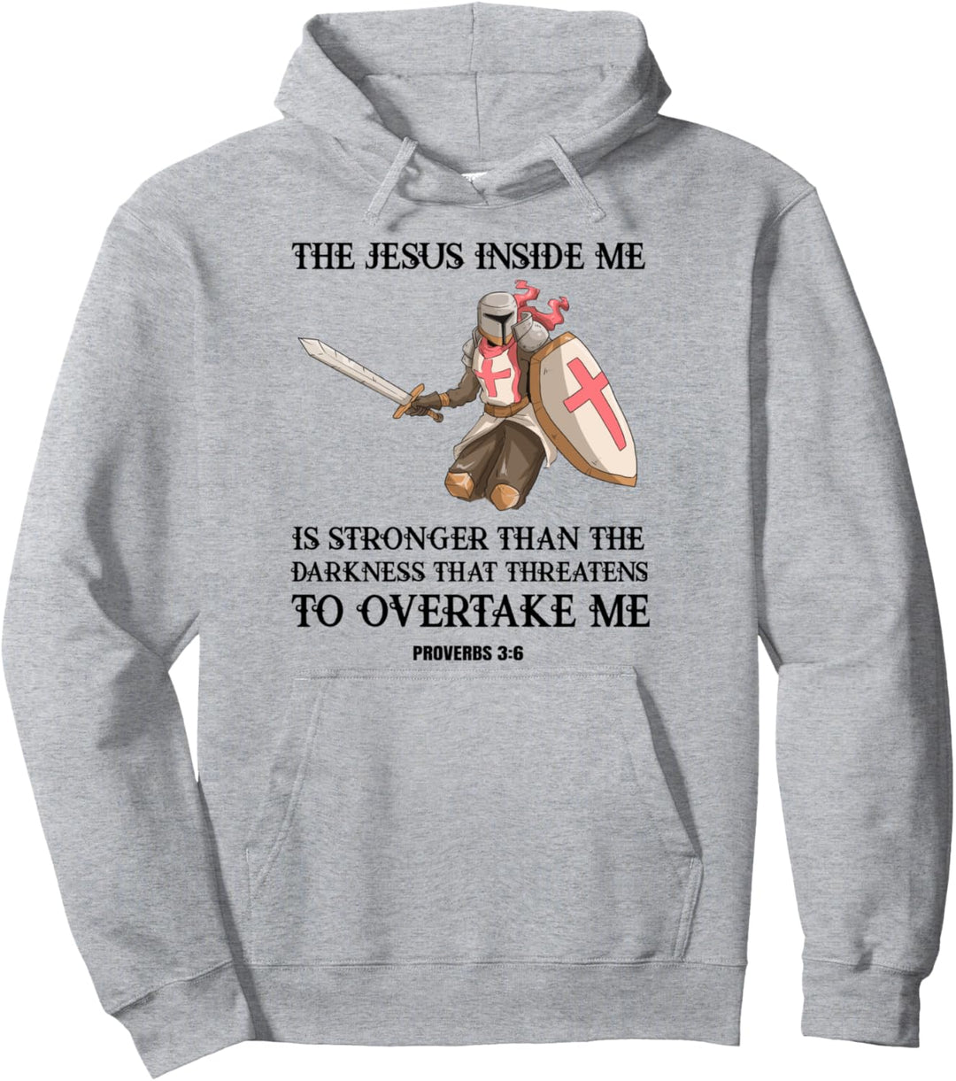 Tempelritter Christen Templer Bibel Proverbs Christliches Pullover Hoodie