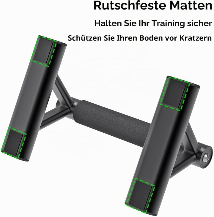 SELEWAERE Calisthenics Equipment Liegestützgriffe - Rutschfest Parallettes Handstand Griffe Robuste