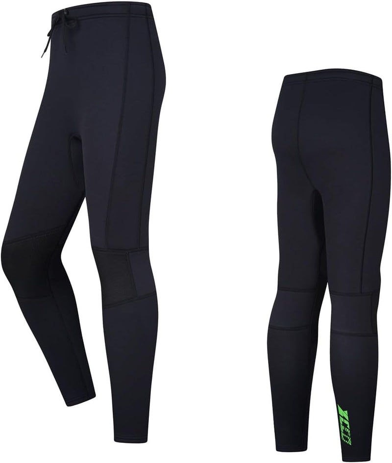 ZCCO Herren und Damen Neoprenhose, 1,5mm/3mmLange Neoprenhose, Tauchhose zum Surfen, Kajakfahren, Sc