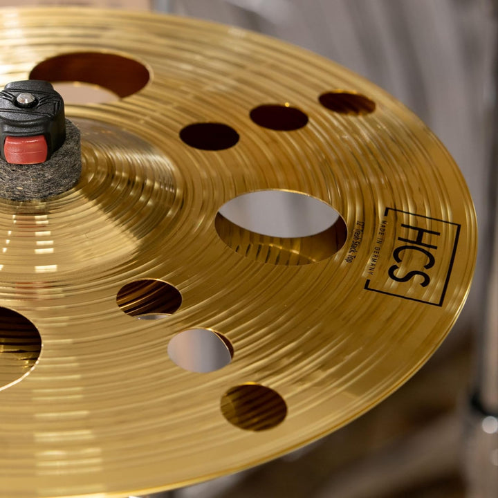 Meinl Cymbals HCS Trash Stack 12 Zoll (Video) Schlagzeug Becken (30,48cm) Messing, Traditionelles Fi
