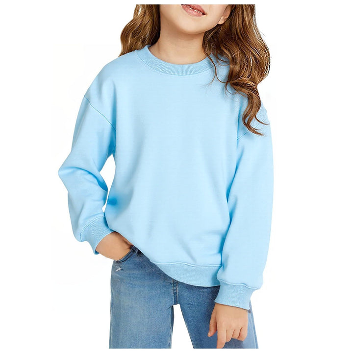 Sweatshirts Mädchen Jungen Casual Pullover Classic Baumwolle Hoodie Rundhalsausschnitt Langarmshirts