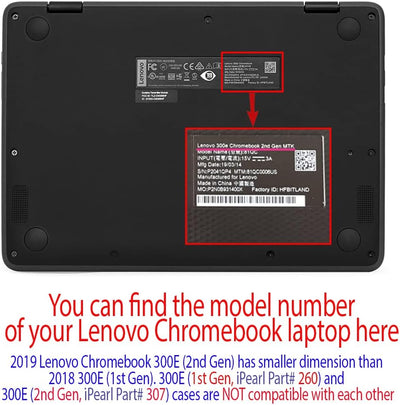 mCover Hartschalen-Schutzhülle kompatibel mit 29,5 cm (11,6 Zoll) Lenovo 300E 2. Gen. Chromebook Ros