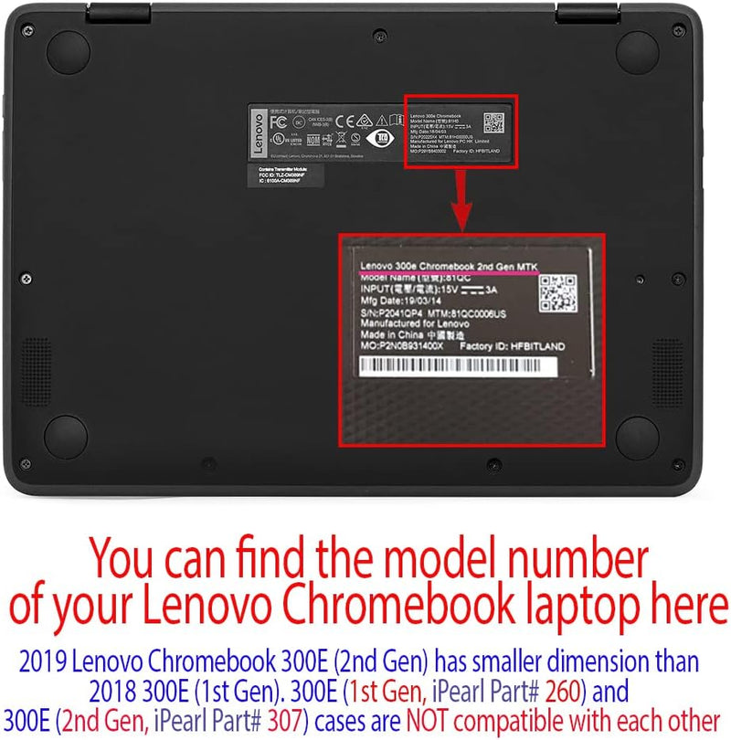 mCover Schutzhülle nur kompatibel mit Lenovo 300E 2. Generation Chromebok und Windows 2-in-1-Laptops