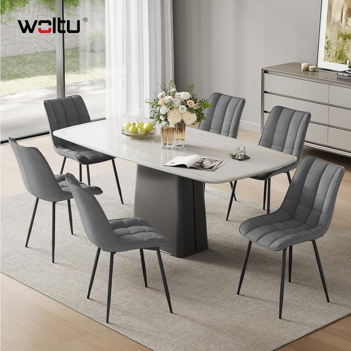 WOLTU Esszimmerstühle 2er Set, für Wohnzimmer Küche Esszimmer, Küchenstühle gepolstert mit Rückenleh