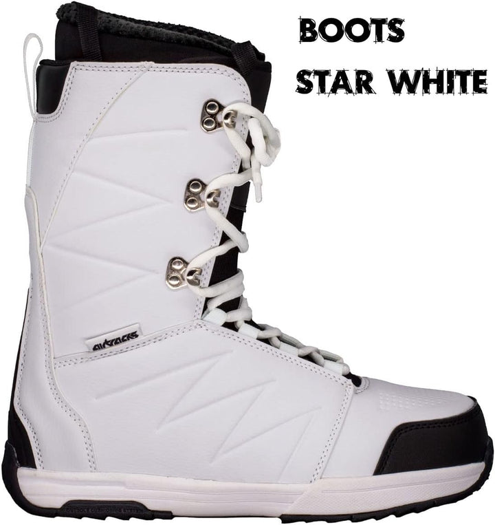 Airtracks Damen Snowboard-Set Orbelus Lady Camber + Bindung Master W Fastec + Boots + Sb Bag 140 145