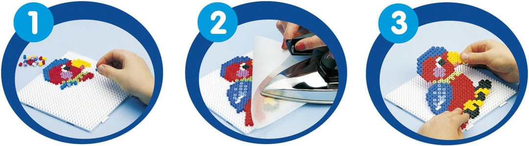 Hama Perlen 211-54 Bügelperlen XXL Dose mit ca. 13.000 bunten Midi Bastelperlen mit Durchmesser 5 mm