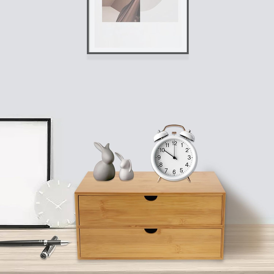 Schreibtisch Organizer, Mini Bamboo Desk Drawer Tabletop Storage Organization Box, Schubladenbox Bam