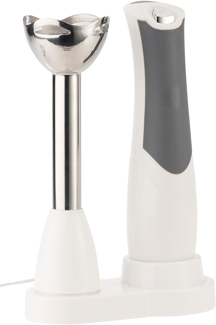 Sichler Haushaltsgeräte Akku Mixer: Edelstahl-Akku-Stabmixer, 15 Min. Laufzeit, 120 W (Akku Pürierst