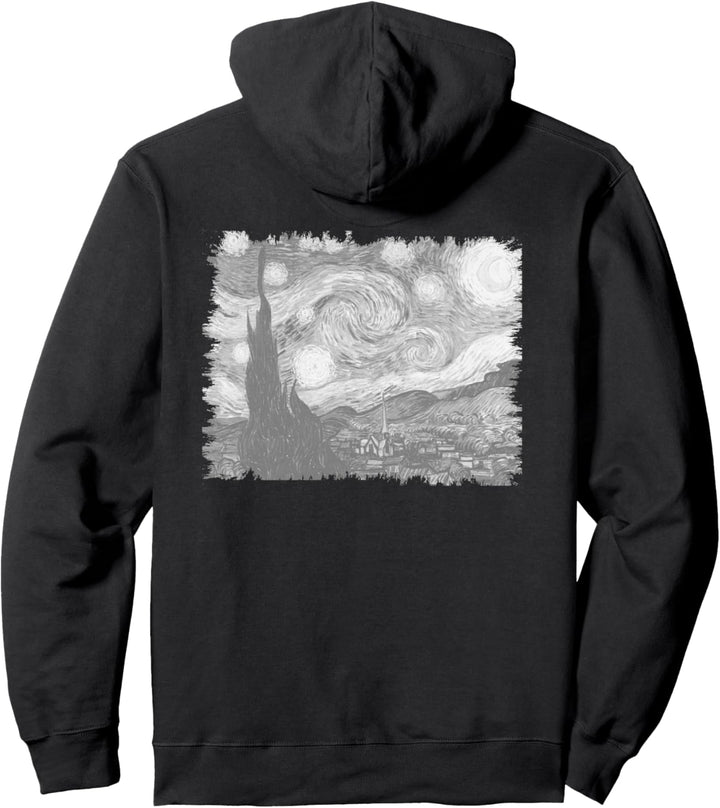 Berühmte Vintage Kunst: Van Gogh Sternennacht Remix Stilvoll Pullover Hoodie