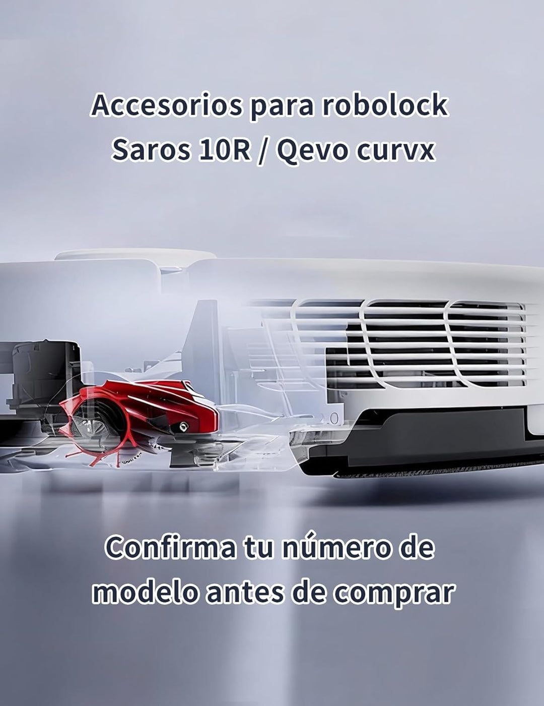 28 Stück Zubehör für Roborock Saros 10R / Qrevo CurvX，mit 4 Hauptbürsten, 6 Feuchttücher, 4 HEPA-Fil