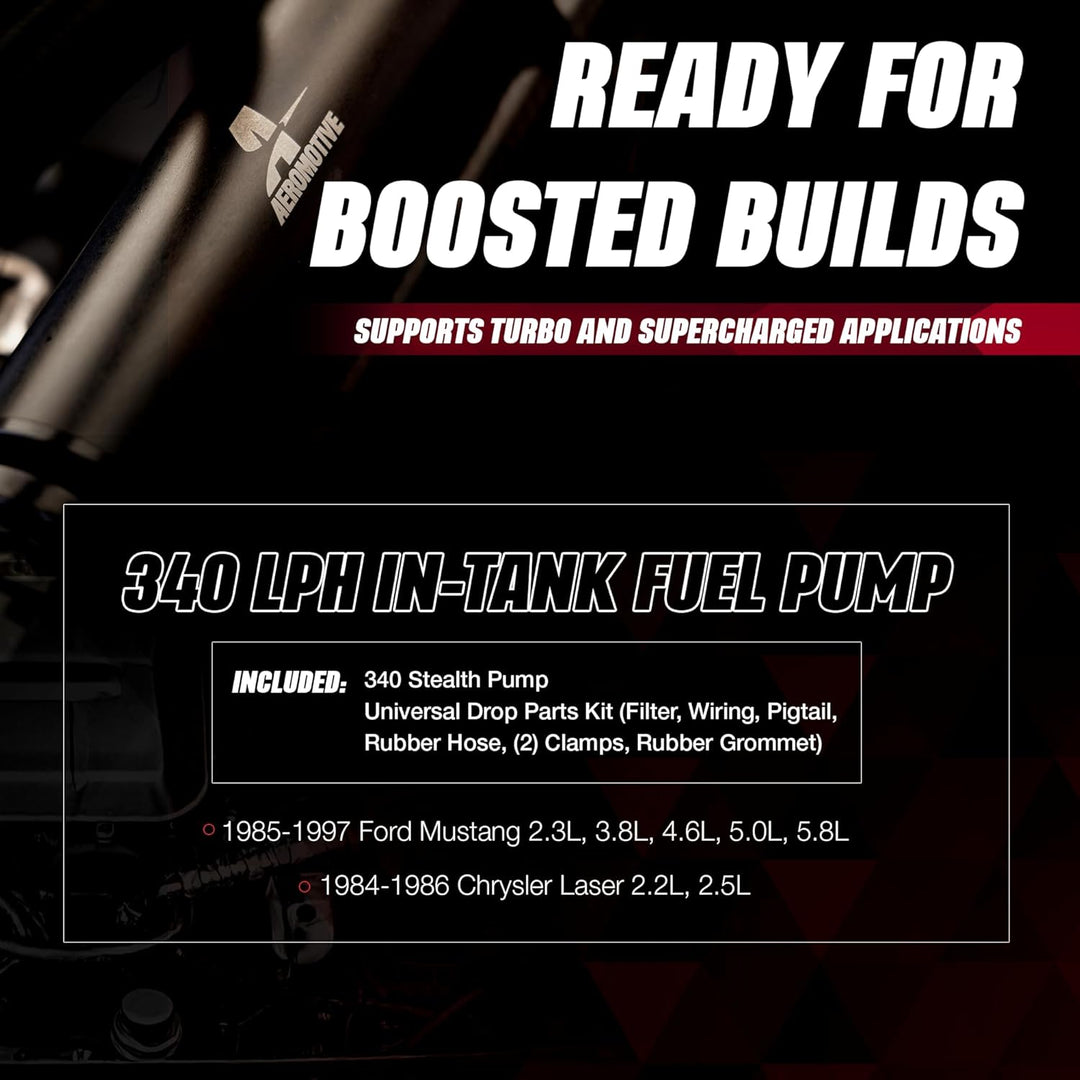 Aeromotive 11540 Kraftstoffpumpe (340 Series Stealth In-Tank, Center Inlet)