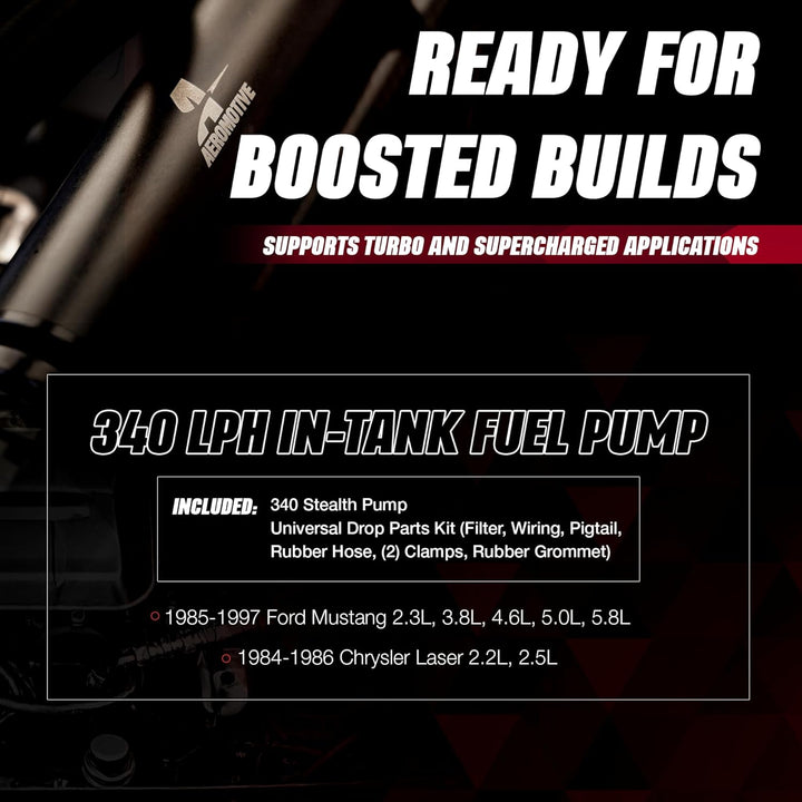 Aeromotive 11540 Kraftstoffpumpe (340 Series Stealth In-Tank, Center Inlet)