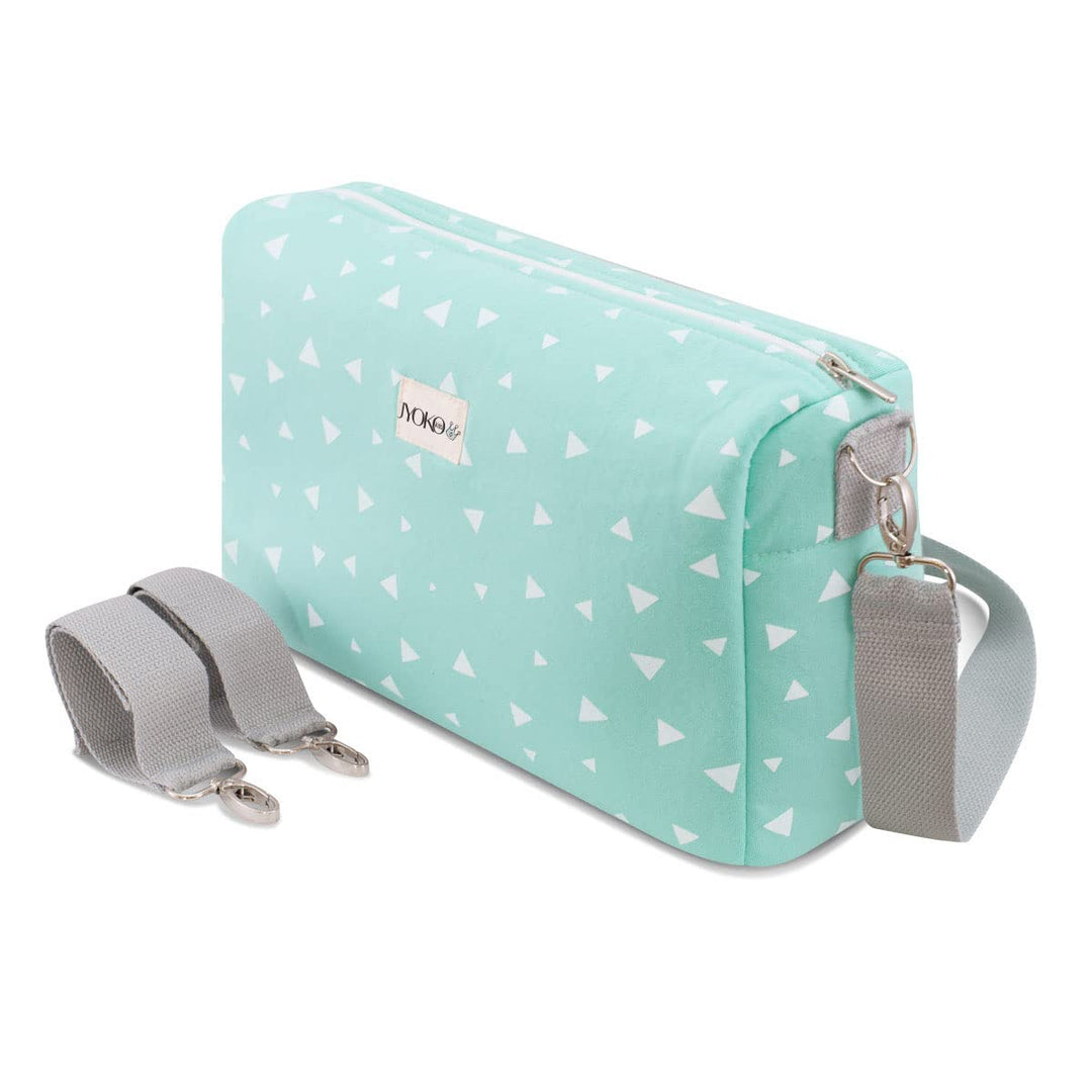 JYOKO KIDS Kinderwagentasche + Wickeltisch, Gestrickter Stoff, Baby Tasche Kinderwagen Organizer (kl