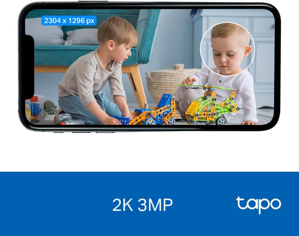 TP-Link Tapo C110 WLAN IP Kamera Überwachungskamera (3MP-Auflösung, 2-Wege-Audio, Bewegungserkennung