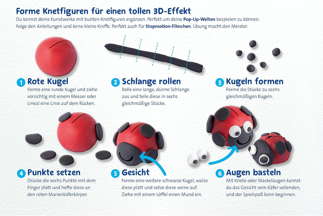 Pelikan 2056080 198/9R Modelliermassen Kinderknete Creaplast, 300g, rot (3er Pack blau)