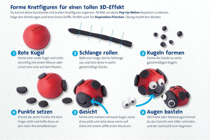 Pelikan 2056080 198/9R Modelliermassen Kinderknete Creaplast, 300g, rot (3er Pack blau)