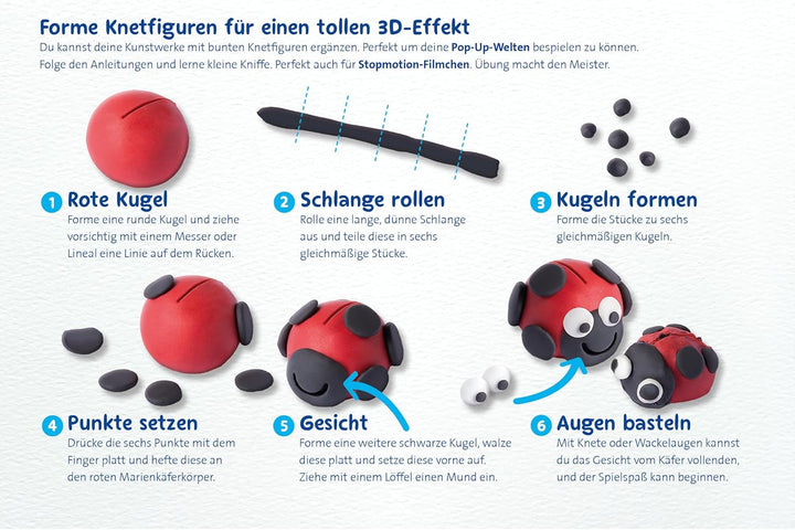Pelikan 2056080 198/9R Modelliermassen Kinderknete Creaplast, 300g, rot (3er Pack blau)